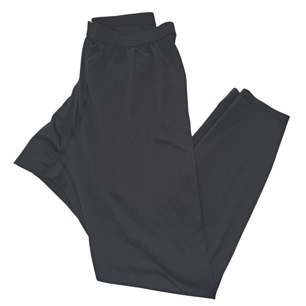 Polartec Black Lightweight Base Layer Long Underwear Layering Winter Size XL